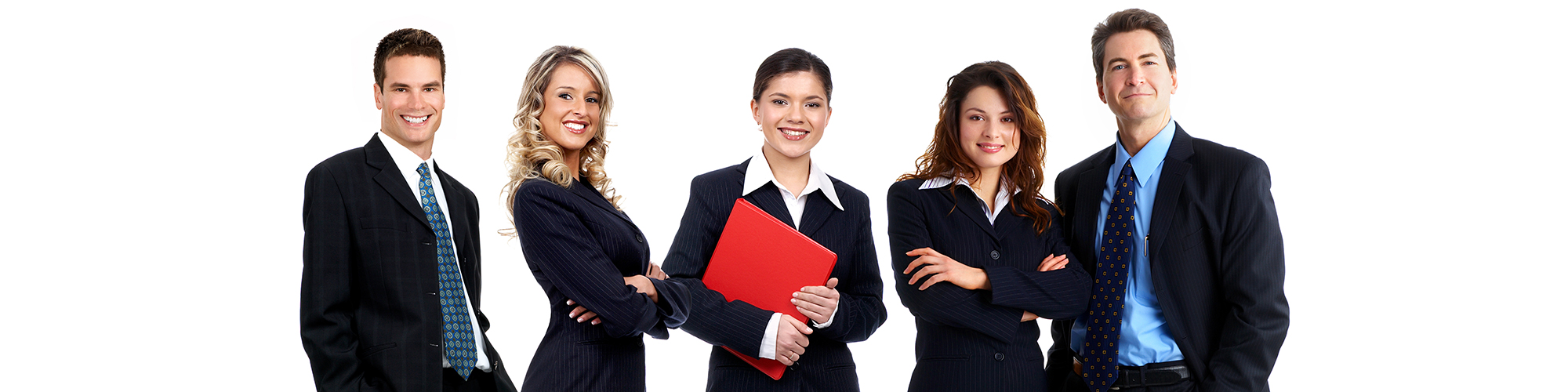 A group of people in suite