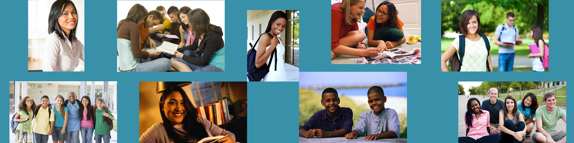 A set of picture smiling